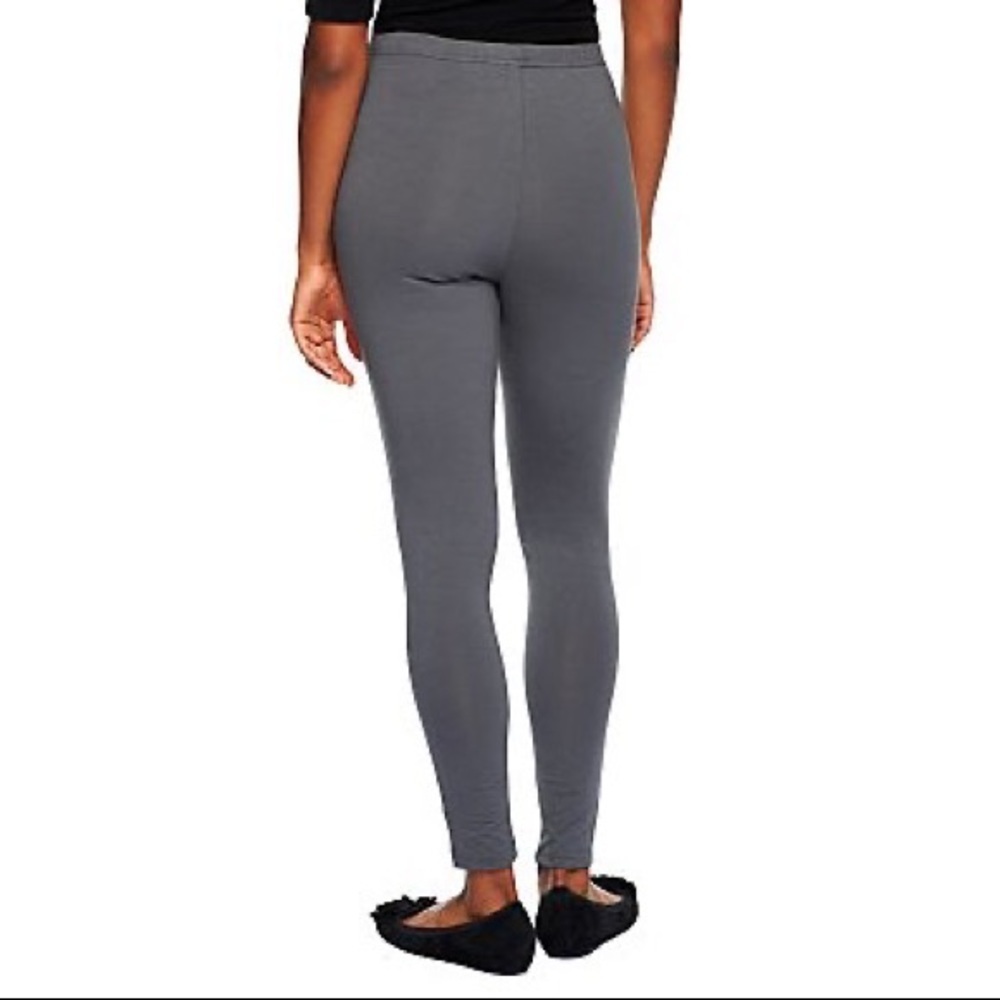 women with control by renee greenstein tall fit pull on knit leggings black, MT - Picture 3 of 11